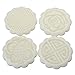 king do way Mooncake Fodant Gift DIY Moon Cake Mold 4 Flower Plant Stamps Decor Mould (Round)