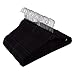 Juvale 50 Pack Black Velvet Hangers - Non Slip Hangers with Cascading Hooks - Thin Hangers - Non Slip Hangers, Black, 17.5 x 9.2 x 0.2 Inches