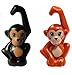 LEGO 2 pcs NEW FRIENDS LOT Dark Orange Black MONKEY Gorilla Ape Chimpanzee Chimp Zoo Jungle Animal Minifigure Minifig Figure Cute