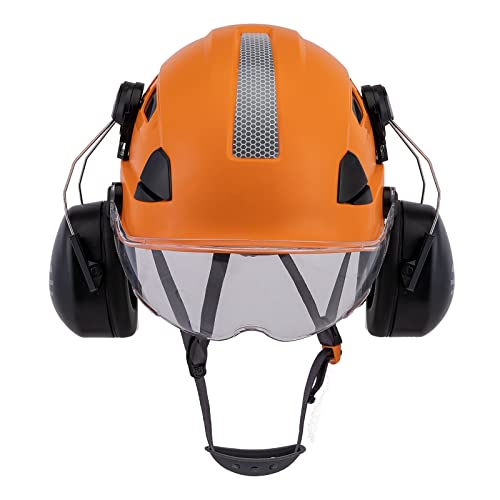 UNINOVA Hard Hat Ear Protection and Visor ANSI Vented ABS