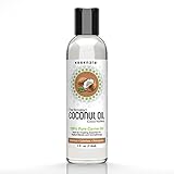 Fractionated Coconut Carrier Oil by Essenzia - Pure Therapeutic Grade, Cold Pressed, Perfect for Mixing Essential Oils and Aromatherapy | Moisturizing, Great for Hair, Skin and Face (4 oz bottle)