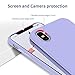 OTOFLY Liquid Silicone Gel Rubber Full Body Protection Shockproof Case for iPhone Xs/iPhone X，Anti-Scratch&Fingerprint Basic-Cases，Compatible with iPhone X/iPhone Xs 5.8 inch (2018), (Light Purple)
