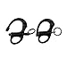 Jig Pro Shop (2) Pack Stainless Steel Fixed Eye Snap Paracord Shackle (Black)