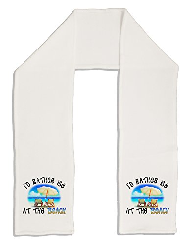 TooLoud I'd Rather Be At The Beach Adult Fleece 64" Scarf