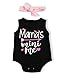Doing Newborn Baby Girls Infant Sleeveless Rompers Jumpsuit Bodysuit Outfits Clothes with Headband (6-12M)