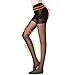 FANCAME Women's Shaping Pantyhose Ultra Sheer Control Top Silk Panty Hose Tights (Medium, Black)