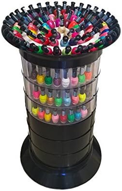 Artmequid 360 Super Rolling display of nail polishes Black