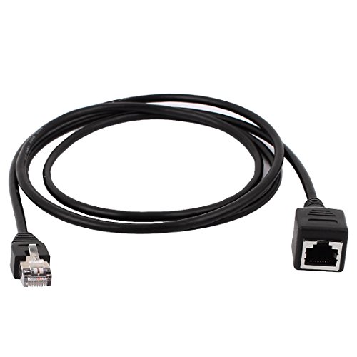 uxcell RJ45 Extension Cable, Male to Female Connector Network Cat 5 Patch Cable Ethernet Extension Extender Cord 1.5m 5ft