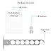 Wallniture Costa Wardrobe Closet Organization and Storage, Wall Mounted Clothes Hanger, 14.5 Inch Steel Chrome