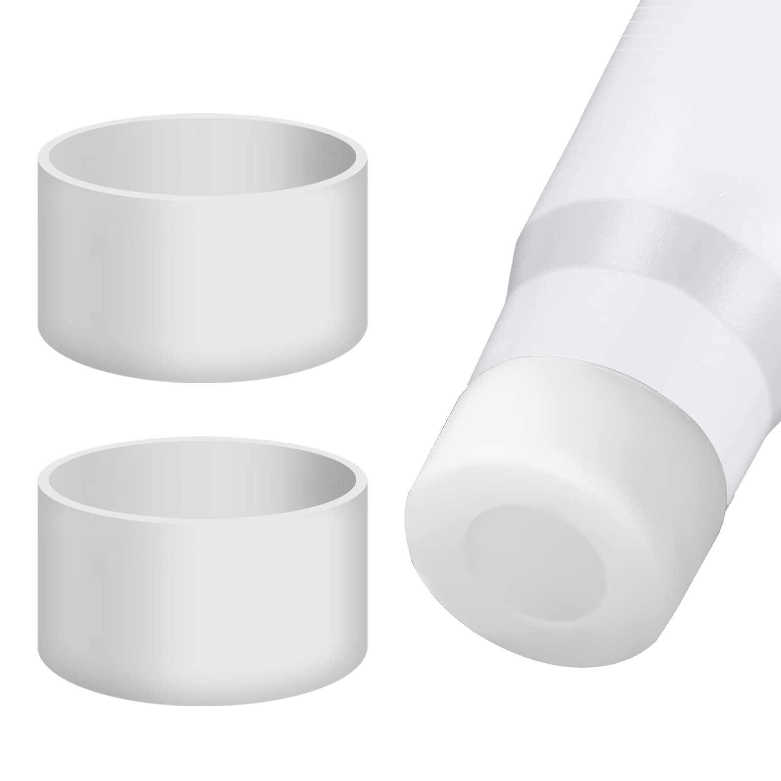 AIEX 2pcs Protective Silicone Boot for Stanley Quencher Adventure 40oz, Protective Silicone Bumper Boot for Stanley IceFlow 20oz 30oz Glasses, BPA Free Water Bottle Bottom Silicone Sleeve for Stanley