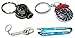 3PC Auto Gift Set - Spinning Turbo Keychain & Rotor Key Chain & Micro Wrench Keychain