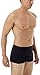 Underworks Mens Cotton Spandex Ultra Light Compression Boxers Large Black