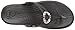 crocs Women's Sanrah Studded Circle WDG Flip Flop, Black/Black, 8 B(M) US