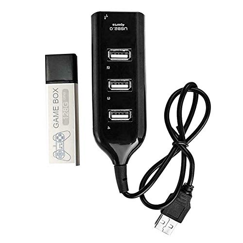 Children 128G Playing 7000 Games Game Enhancer Extended 176 Models For PS1 MINI 128G Black (13.5x5.5x2.5cm)