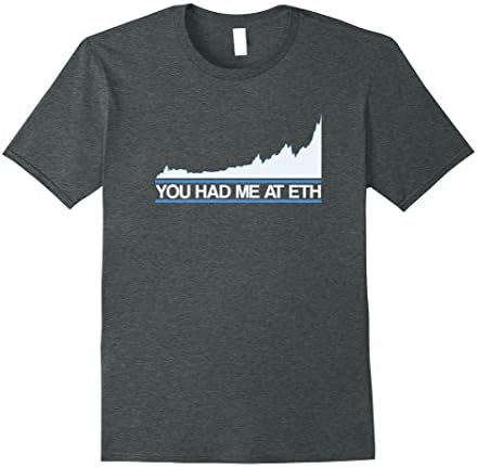 Mens You Had Me at ETH Ethereum T-Shirt | Crypto &amp; Bitcoin Fans Medium Dark Heather