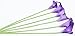 simpleyourstyle Calla Lily Artificial Flower 20pcs No Vase Bridal Wedding Bouquet 20 Head Latex Real Touch Flower Bouquets (Purple)