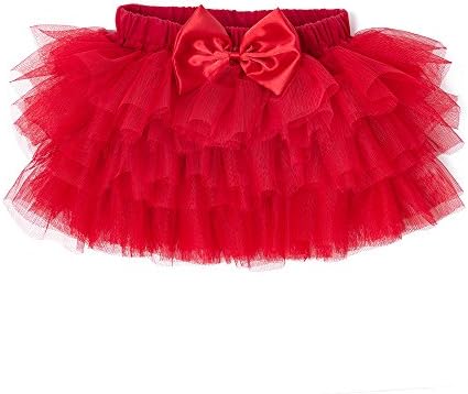 FCLBY Christmas Pettiskirt Baby Tutu Tulle Skirts for Baby Girls Three Styles (0-36 mo)