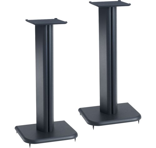 Elac BS Uni-Fi U5 (Pair) Bookshelf Speakers And Sanus BF24B1 (Pair) 24-inch Bookshelf Speaker Stands - Black