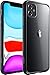 Mkeke Compatible for iPhone 11 Case, Black Shock Absorption Bumpers Cases for 6.1 Inch - Black