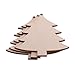 Christmas Wooden Crafts Hanging Ornaments Christmas Tree Decoration Unfinished Wood Cutouts for DIY Blank Slices to Paint (10PCs Christmas Tree Style)