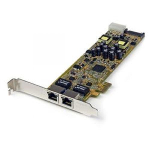 STARTECH.COM ST2000PEXPSE / 2PORT PCI EXPRESS GIGABIT SERVER NETWORK ADAPTER PCIE POE NIC