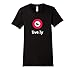 Women's 'live.ly' T-Shirt (Black/Blue - Fitted Cut) Medium Black