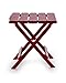Camco 51684 Red Regular Adirondack Portable Outdoor Folding Side Table, Perfect for The Beach, Camping, Picnics, Cookouts and More, Weatherproof and Rust Resistant