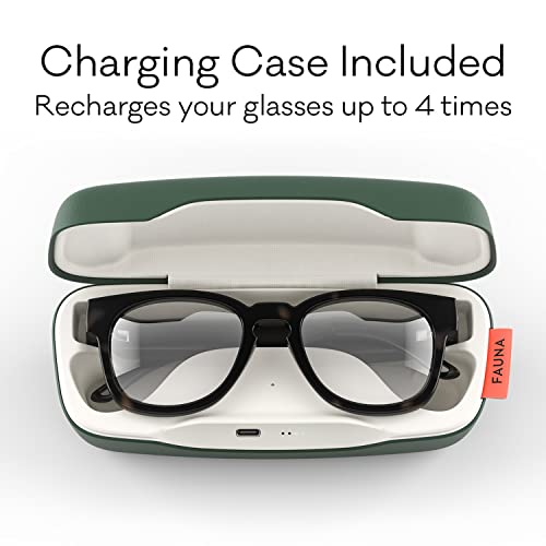 FAUNA Bluetooth Audio Smart Glasses with Blue Light Filter Lenses