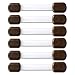BabyKeeps Adjustable Child Safety Cabinet Locks - Latches to Baby Proof Cabinets, Drawers, Fridge, Oven, Dishwasher, Toilet Seat - No Drilling - Extra 3M Adhesive Included - 6 Pack, Brown/Clear