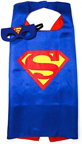 Superman Costume Cape and Mask Set for Kids