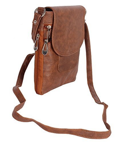 awesome fashions women's sling bag(tan,af050)
