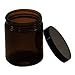 Medium Amber Glass Storage Jar with Air-Tight Lid