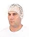 Disposable Bouffant Caps Hair Net, Spun-Bonded Polypropylene, Non-Woven, Medical, Labs, Nurse, Tattoo, Food Service, Health, Hospital, White, sold by case (500 Pieces)