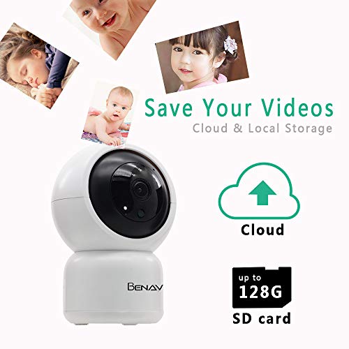 WiFi Security Camera 720P, PT Auto Tracking, Wireless HD, Motion and Sound Detection Cloud Storage, Surveillance CCTV IP Network Cam Systems