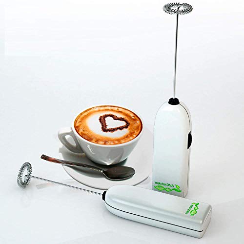 image for MatchaDNA Milk Frother - Handheld Battery Operated Electric Foam Maker