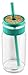 Ello Kella BPA-Free Glass Sipper with Straw, Teal, 20 oz.