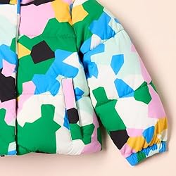 Amazon Essentials Girls' Cropped Full-Zip Puffer