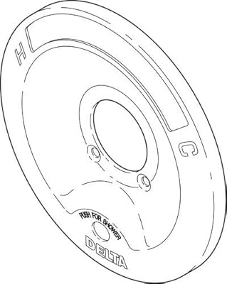 Chrome Delta Faucet Rp6046 Escutcheon For Delta 600 Series Shower