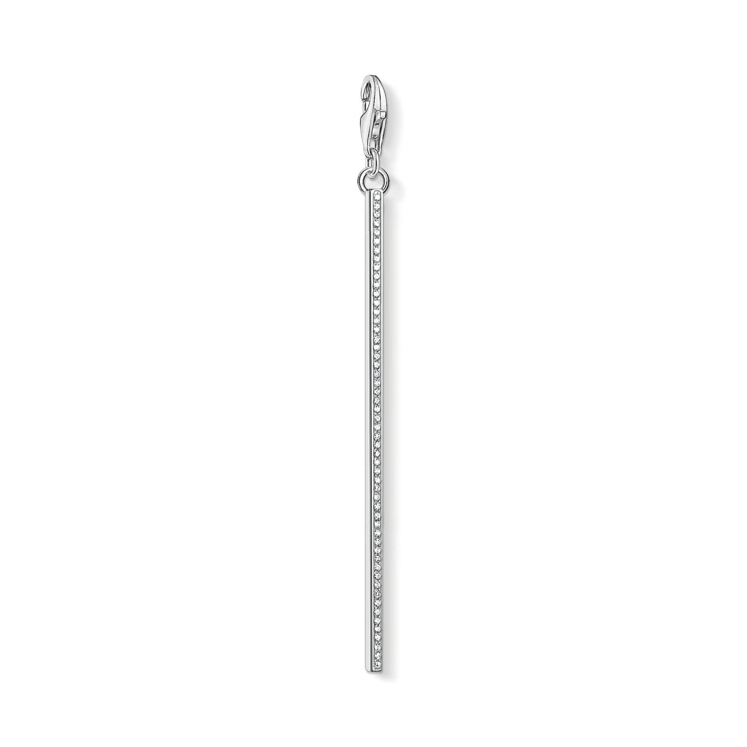 Thomas Sabo Women-Charm Pendant Vertical bar silver Charm Club 925 Sterling silver Y0029-051-14