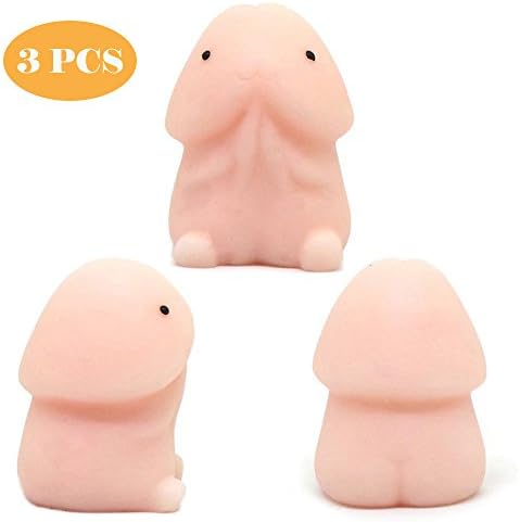 3pcs Novelty Squishy Toys Kawaii Stress Reliever, Super Soft Squeeze Slow Rising Healing Stress Reducer