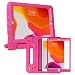 HDE iPad 7th Generation Case for Kids with Built-in Screen Protector - iPad 10.2 inch 2019 Case for Kids Shock Proof Protective Heavy Duty Cover with Handle Stand for 2019 Apple iPad 10.2 - Hot Pink