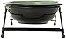 PetRageous 44338 Buddys Best Steel Frame Non-Skid Raised Dog Bowl Feeder, 13-Inch by 5.75-Inch by 3-Inch Tall, Anti-Slip, with 2 Dishwasher Safe Stoneware 6-Inch 2-Cup Bowls, Green