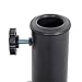 Sundale Outdoor 48LBS Umbrella Stand 20.47'' Bliss Wicker Resin Patio Umbrella Base,Market Metal Heavy Duty Stand Outdoor, Black