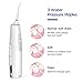 Hanasco Cordless Water Flosser Teeth Cleaner, Dental Oral Irrigator for Braces & Bridges Care, IPX7 Waterproof, 3 Modes with 4 Jet Tips