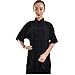 ZooBoo Unisex Cotton Blend Short Sleeves Tai Chi Suit Morning Exercise Uniform Kung Fu Clothing