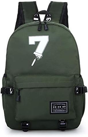 Nylon Backpack Men School Backpack for Teenage Boy School Bag Large Middle School Student Bagpack Big Capacity Backbag-Army Green