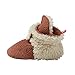 Zutano Cozie Fleece Baby Booties with Faux-Fur Lining and Grippers, Unisex, For Infants, Babies, and Toddlers, Chocolate Furry, 6M-12M