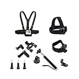 Lightdow OEM Pro Accessory Kit Amateur - Prosumer - Professional Sports Camera Accessories Bundle for LD4000 LD6000 LD 4K Go Pro Gopro Camera (Amateur Bundle)