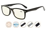 Reduce Eyestrain,Anti Blue Rays,Spring Hinges Unisex Computer Reading Glasses
