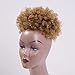 Aicily Short Kinky Curly Pony Tail Hairties High Afro Puff PonyTail Hairband Adjustable Headband for Natural Curly Hair